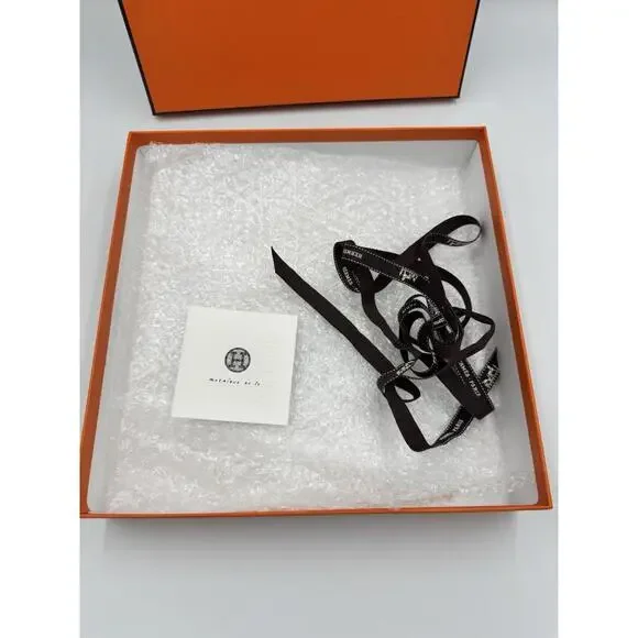 Hermes 11 by 11 4 Empty Authentic Box Only w/ Ribbons and Slip